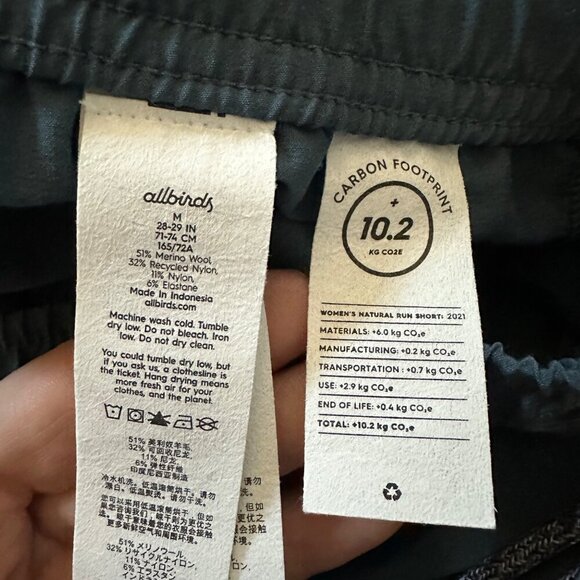 Allbirds Natural Run Shorts Womens Size M Quick Dry Unlined Outdoors Stretch - Picture 10 of 12